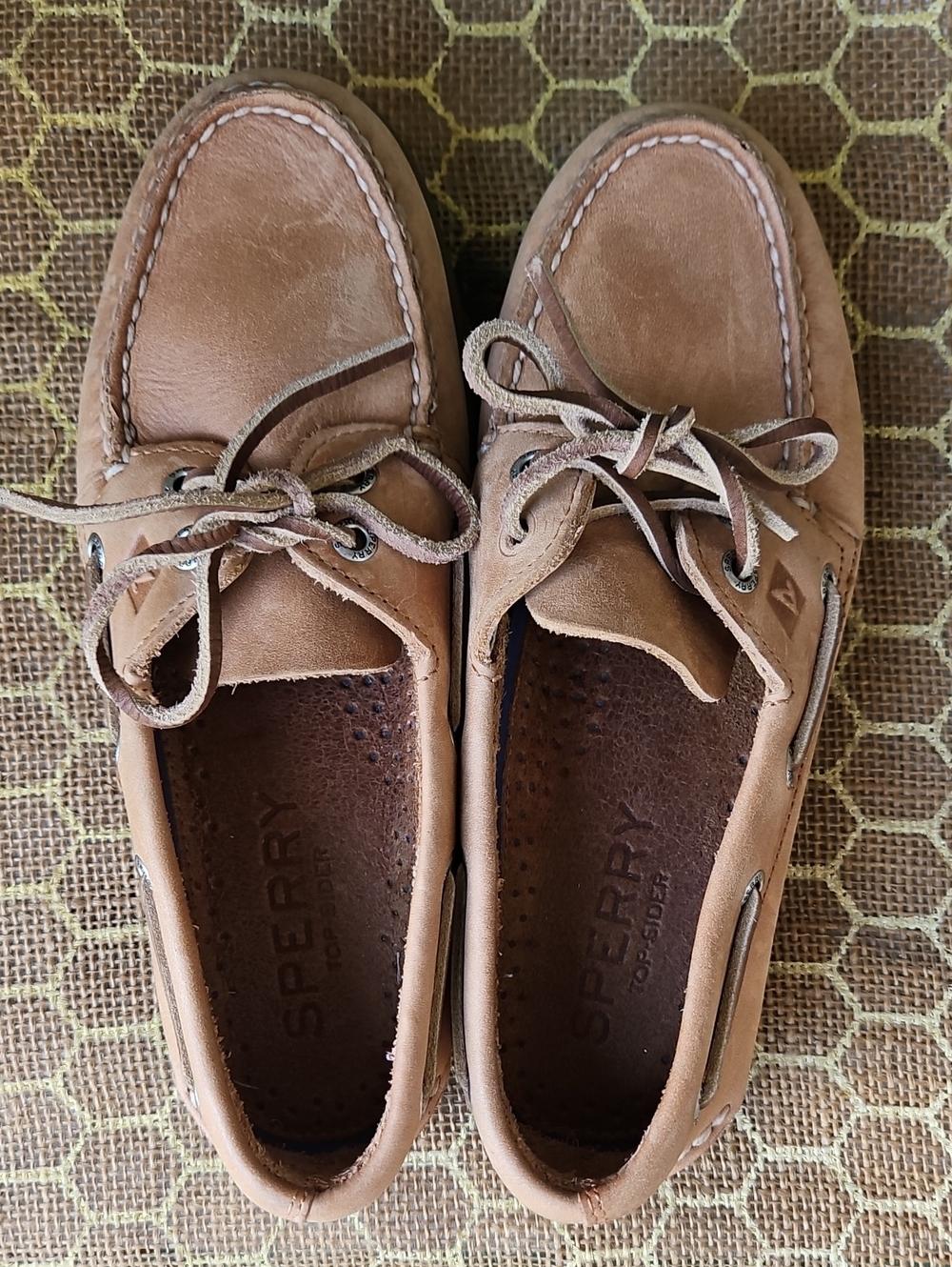 Sperry Original 2 EYE Men’s Brown Leather Boat Shoes - Picture 2 of 7